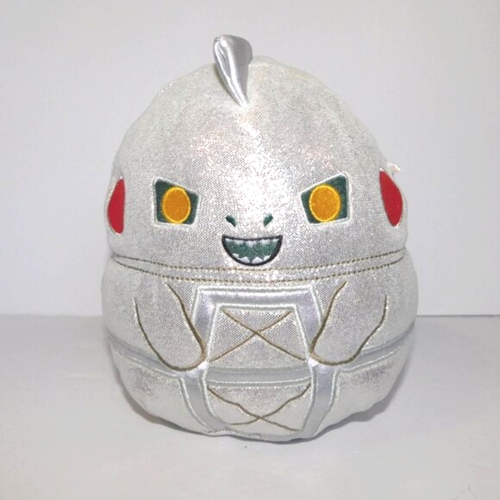 Kellytoy Squishmallows 8" MechaGodzilla Silver Plush Stuffed Toy Godzilla